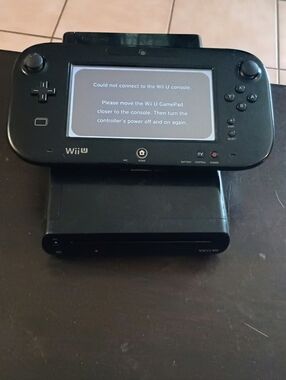 Nintendo Wii U Black Console with Black GamePad"Read Description"